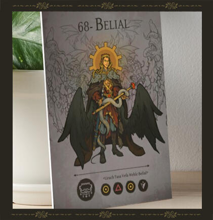 68 - King Belial 2 Art Board Print